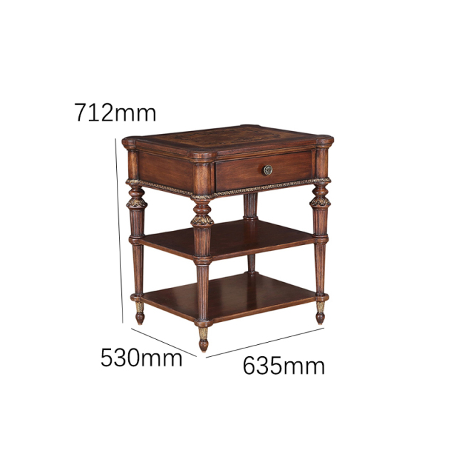 EKAR Furniture | Savannah Manor Heritage Side Table – Luxury American Classical 3-Tier End Table,EKAR FURNITURE CO.,LTD,EKAR Furniture | Savannah Manor Heritage Side Table – Luxury American Classical 3-Tier End Table,foshan furniture factory,custom Furniture factory,china furniture factory