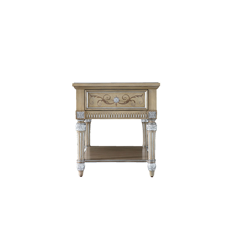 EKAR Furniture | Provincial Grace Silver-Leaf End Table - Luxury American Classical Side Table,EKAR FURNITURE CO.,LTD,EKAR Furniture | Provincial Grace Silver-Leaf End Table - Luxury American Classical Side Table,foshan furniture factory,custom Furniture factory,china furniture factory