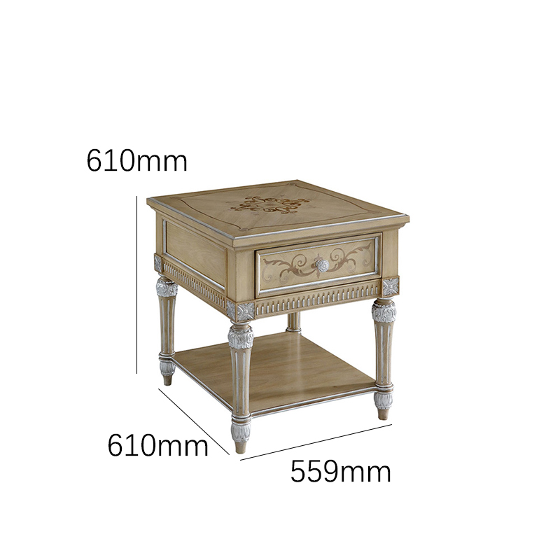EKAR Furniture | Provincial Grace Silver-Leaf End Table - Luxury American Classical Side Table,EKAR FURNITURE CO.,LTD,EKAR Furniture | Provincial Grace Silver-Leaf End Table - Luxury American Classical Side Table,foshan furniture factory,custom Furniture factory,china furniture factory