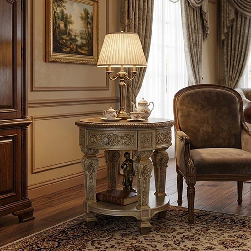 EKAR Furniture | Imperial Heritage Gilded Pedestal Table - Luxury American Classical Side Table,EKAR FURNITURE CO.,LTD,EKAR Furniture | Imperial Heritage Gilded Pedestal Table - Luxury American Classical Side Table,foshan furniture factory,custom Furniture factory,china furniture factory