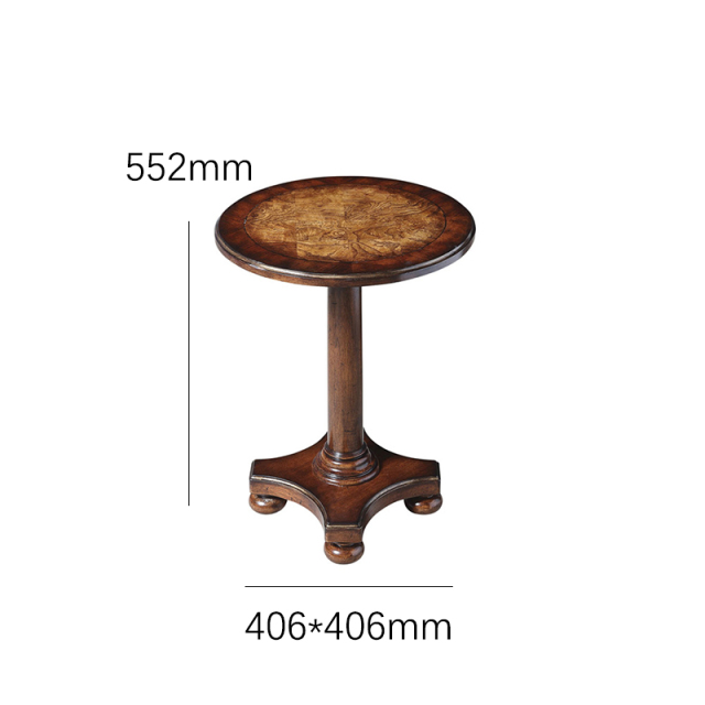 EKAR Furniture | Heritage Estate Pedestal Side Table - American Classical Wood Accent Table,EKAR FURNITURE CO.,LTD,EKAR Furniture | Heritage Estate Pedestal Side Table - American Classical Wood Accent Table,foshan furniture factory,custom Furniture factory,china furniture factory