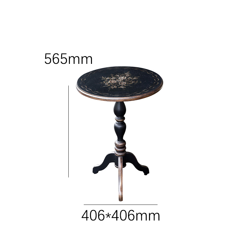 Azure Heritage Hand-Painted Pedestal Accent Table - Luxury American Classical Side Table | EKAR FURNITURE,EKAR FURNITURE CO.,LTD,Azure Heritage Hand-Painted Pedestal Accent Table - Luxury American Classical Side Table | EKAR FURNITURE,foshan furniture factory,custom Furniture factory,china furniture factory