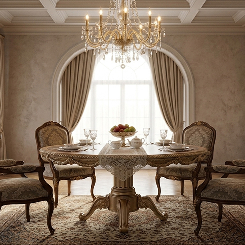 EKAR Furniture | Savannah Grace Heritage Marquetry Dining Table - Luxury American Classical Round Table,MY SHOP,EKAR Furniture | Savannah Grace Heritage Marquetry Dining Table - Luxury American Classical Round Table,foshan furniture factory,custom Furniture factory,china furniture factory