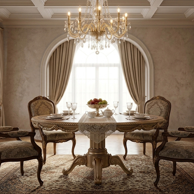 EKAR Furniture | Savannah Grace Heritage Marquetry Dining Table - Luxury American Classical Round Table,MY SHOP,EKAR Furniture | Savannah Grace Heritage Marquetry Dining Table - Luxury American Classical Round Table,foshan furniture factory,custom Furniture factory,china furniture factory