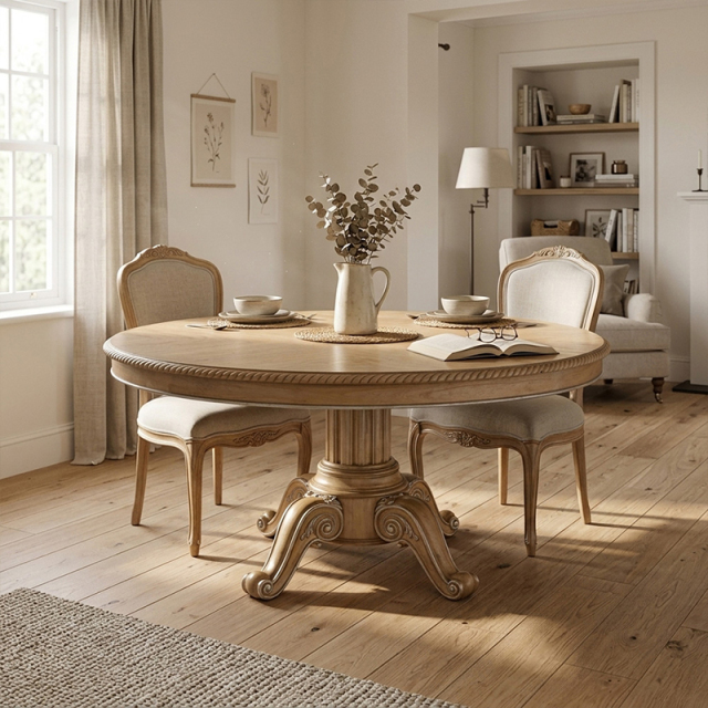EKAR Furniture | Winston Manor Luxury Pedestal Dining Table - High-End American Classical Round Table,MY SHOP,EKAR Furniture | Winston Manor Luxury Pedestal Dining Table - High-End American Classical Round Table,foshan furniture factory,custom Furniture factory,china furniture factory