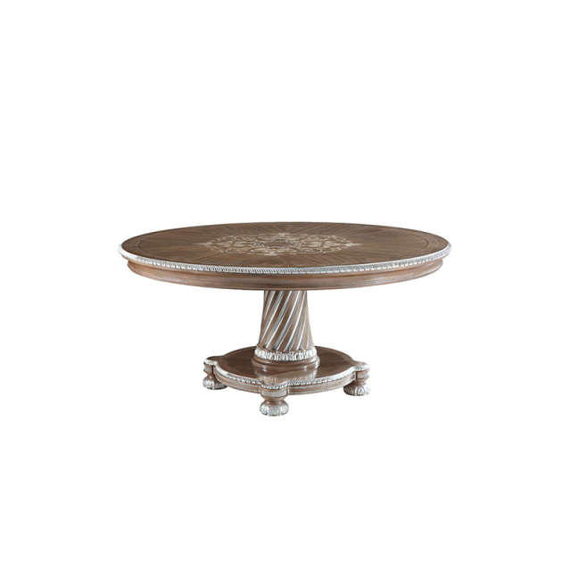EKAR Furniture | Sovereign Estate Grand Marquetry Dining Table - Luxury American Classical Pedestal Table,MY SHOP,EKAR Furniture | Sovereign Estate Grand Marquetry Dining Table - Luxury American Classical Pedestal Table,foshan furniture factory,custom Furniture factory,china furniture factory