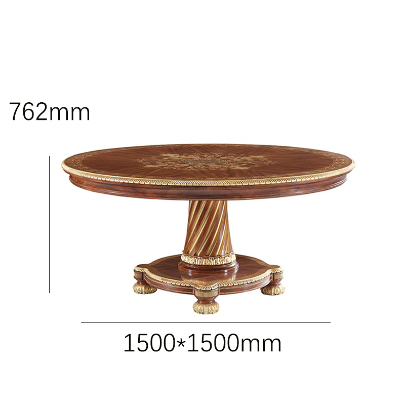 EKAR Furniture | Sovereign Estate Grand Marquetry Dining Table - Luxury American Classical Pedestal Table,MY SHOP,EKAR Furniture | Sovereign Estate Grand Marquetry Dining Table - Luxury American Classical Pedestal Table,foshan furniture factory,custom Furniture factory,china furniture factory