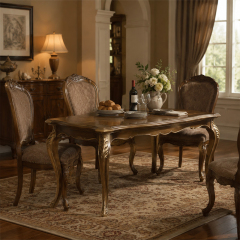 EKAR Furniture | Provincial Serenity Hand-Carved Dining Table – Luxury American Classical Wood Furniture,MY SHOP,EKAR Furniture | Provincial Serenity Hand-Carved Dining Table – Luxury American Classical Wood Furniture,foshan furniture factory,custom Furniture factory,china furniture factory