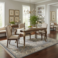 EKAR Furniture | Provincial Serenity Hand-Carved Dining Table – Luxury American Classical Wood Furniture,MY SHOP,EKAR Furniture | Provincial Serenity Hand-Carved Dining Table – Luxury American Classical Wood Furniture,foshan furniture factory,custom Furniture factory,china furniture factory