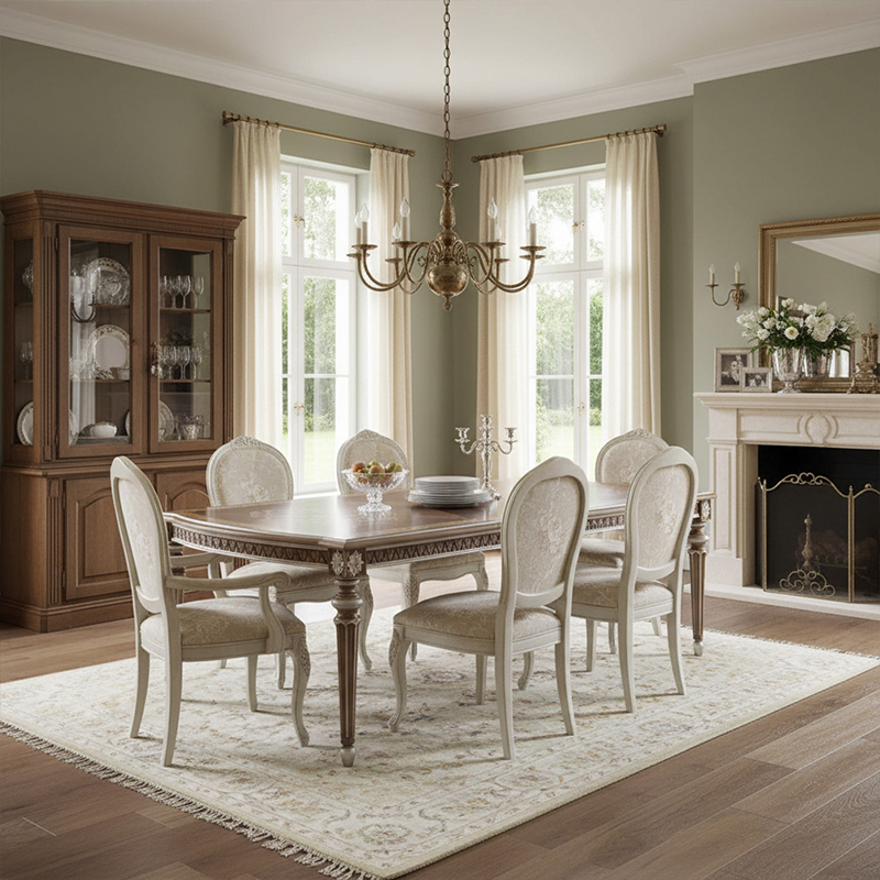 EKAR Furniture | Provincial Grace Heritage Extendable Dining Table,EKAR FURNITURE CO.,LTD,EKAR Furniture | Provincial Grace Heritage Extendable Dining Table,foshan furniture factory,custom Furniture factory,china furniture factory