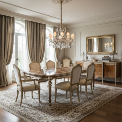 EKAR Furniture | Provincial Grace Heritage Extendable Dining Table,EKAR FURNITURE CO.,LTD,EKAR Furniture | Provincial Grace Heritage Extendable Dining Table,foshan furniture factory,custom Furniture factory,china furniture factory