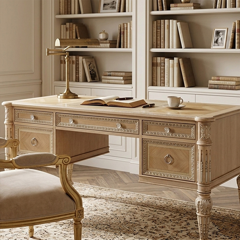 EKAR Furniture | Savannah Grace Executive Desk - Luxury American Classical Study Furniture,MY SHOP,EKAR Furniture | Savannah Grace Executive Desk - Luxury American Classical Study Furniture,foshan furniture factory,custom Furniture factory,china furniture factory