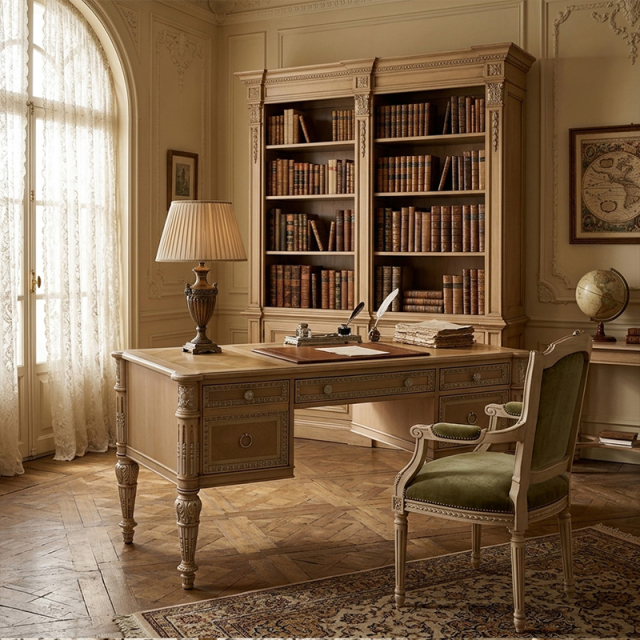 EKAR Furniture | Savannah Grace Executive Desk - Luxury American Classical Study Furniture,MY SHOP,EKAR Furniture | Savannah Grace Executive Desk - Luxury American Classical Study Furniture,foshan furniture factory,custom Furniture factory,china furniture factory