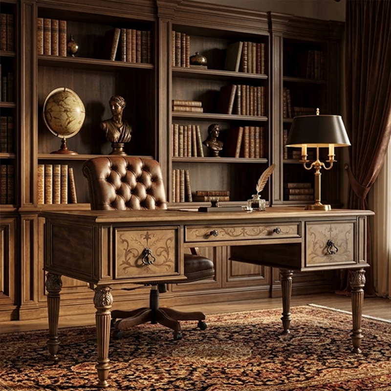 EKAR Furniture | Regency Sovereign Executive Desk - Luxury American Classical Office Furniture,MY SHOP,EKAR Furniture | Regency Sovereign Executive Desk - Luxury American Classical Office Furniture,foshan furniture factory,custom Furniture factory,china furniture factory