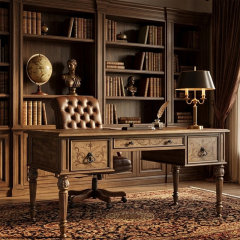 EKAR Furniture | Regency Sovereign Executive Desk - Luxury American Classical Office Furniture,MY SHOP,EKAR Furniture | Regency Sovereign Executive Desk - Luxury American Classical Office Furniture,foshan furniture factory,custom Furniture factory,china furniture factory