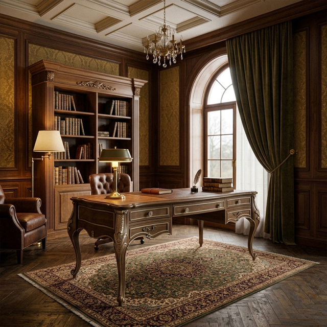 EKAR Furniture | Sovereign Manor Hand-Carved Executive Desk – Luxury American Classical Study Furniture,MY SHOP,EKAR Furniture | Sovereign Manor Hand-Carved Executive Desk – Luxury American Classical Study Furniture,foshan furniture factory,custom Furniture factory,china furniture factory