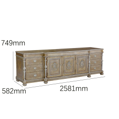 Luxury American Classical TV Stand | Regency Grandeur Heritage Media Sideboard | EKAR Furniture,MY SHOP,Luxury American Classical TV Stand | Regency Grandeur Heritage Media Sideboard | EKAR Furniture,foshan furniture factory,custom Furniture factory,china furniture factory