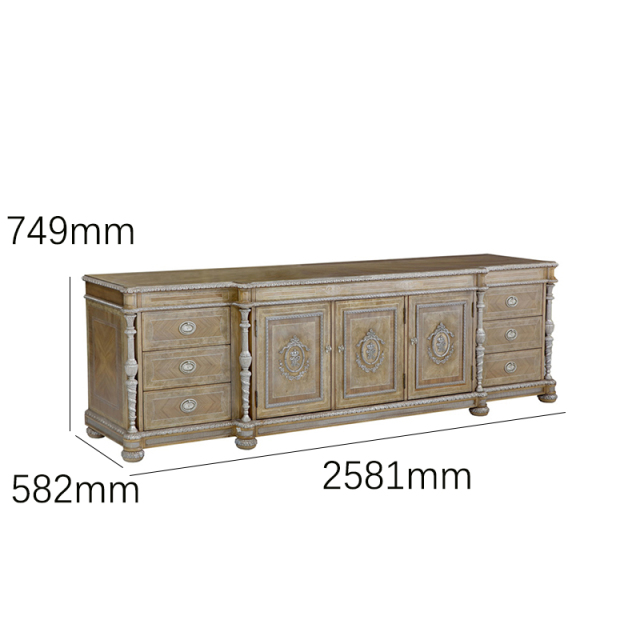 Luxury American Classical TV Stand | Regency Grandeur Heritage Media Sideboard | EKAR Furniture,MY SHOP,Luxury American Classical TV Stand | Regency Grandeur Heritage Media Sideboard | EKAR Furniture,foshan furniture factory,custom Furniture factory,china furniture factory
