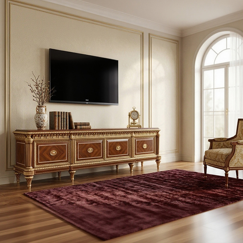 EKAR Furniture | Empire Sovereign Heritage Media Sideboard - Luxury American Classical TV Stand,MY SHOP,EKAR Furniture | Empire Sovereign Heritage Media Sideboard - Luxury American Classical TV Stand,foshan furniture factory,custom Furniture factory,china furniture factory