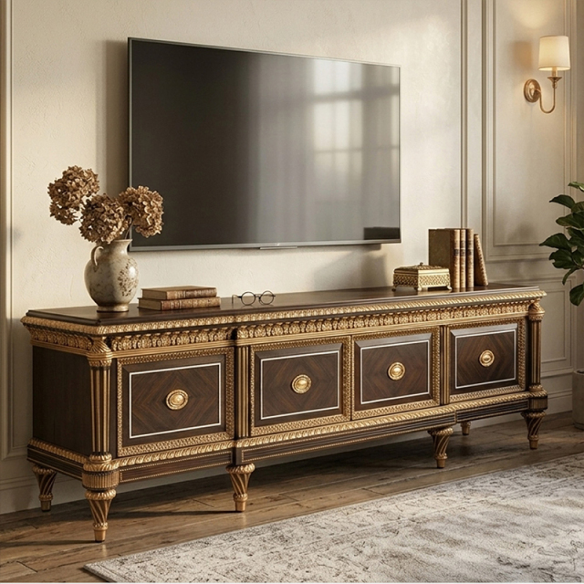 EKAR Furniture | Empire Sovereign Heritage Media Sideboard - Luxury American Classical TV Stand,MY SHOP,EKAR Furniture | Empire Sovereign Heritage Media Sideboard - Luxury American Classical TV Stand,foshan furniture factory,custom Furniture factory,china furniture factory