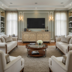EKAR Furniture | Provincial Serenity Heritage Media Sideboard - Luxury American Classical TV Stand,EKAR FURNITURE CO.,LTD,EKAR Furniture | Provincial Serenity Heritage Media Sideboard - Luxury American Classical TV Stand,foshan furniture factory,custom Furniture factory,china furniture factory