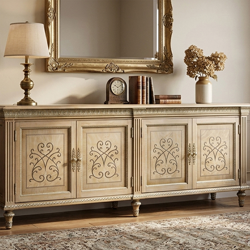 EKAR Furniture | Provincial Serenity Heritage Media Sideboard - Luxury American Classical TV Stand,EKAR FURNITURE CO.,LTD,EKAR Furniture | Provincial Serenity Heritage Media Sideboard - Luxury American Classical TV Stand,foshan furniture factory,custom Furniture factory,china furniture factory