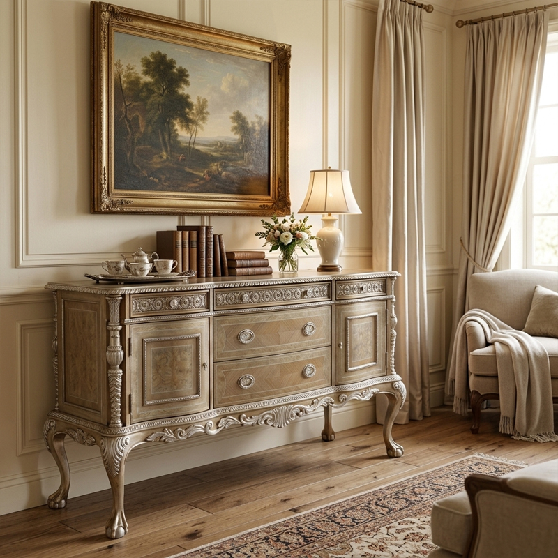 EKAR Furniture | Provincial Serenity Hand-Carved Heritage Sideboard - Luxury American Classical Credenza,MY SHOP,EKAR Furniture | Provincial Serenity Hand-Carved Heritage Sideboard - Luxury American Classical Credenza,foshan furniture factory,custom Furniture factory,china furniture factory