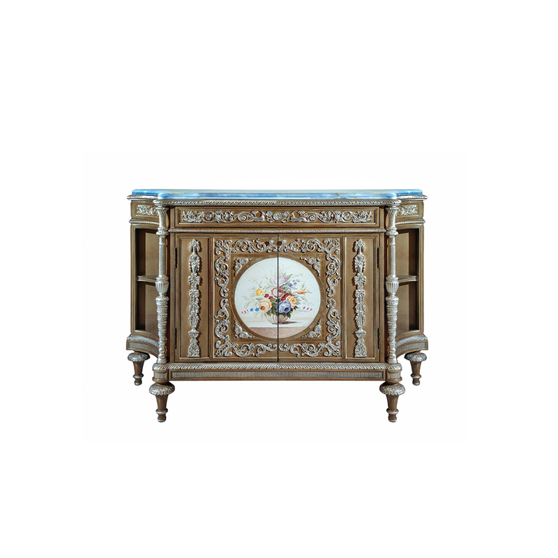 EKAR Furniture | Imperial Flora Hand-Painted Sideboard - Luxury Neoclassical Credenza,MY SHOP,EKAR Furniture | Imperial Flora Hand-Painted Sideboard - Luxury Neoclassical Credenza,foshan furniture factory,custom Furniture factory,china furniture factory
