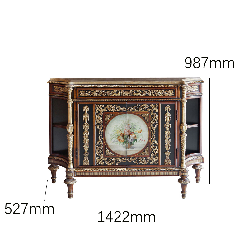EKAR Furniture | Imperial Flora Hand-Painted Sideboard - Luxury Neoclassical Credenza,MY SHOP,EKAR Furniture | Imperial Flora Hand-Painted Sideboard - Luxury Neoclassical Credenza,foshan furniture factory,custom Furniture factory,china furniture factory