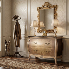 Imperial Ribbon Marquetry Accent Chest | Luxury American Classical Sideboard by EKAR FURNITURE,EKAR FURNITURE CO.,LTD,Imperial Ribbon Marquetry Accent Chest | Luxury American Classical Sideboard by EKAR FURNITURE,foshan furniture factory,custom Furniture factory,china furniture factory
