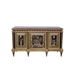 Botanical Grandeur Hand-Painted Gilded Console | Luxury American ClassicalEntryway Cabinet by EKAR FURNITUR,EKAR FURNITURE CO.,LTD,Botanical Grandeur Hand-Painted Gilded Console | Luxury American ClassicalEntryway Cabinet by EKAR FURNITUR,foshan furniture factory,custom Furniture factory,china furniture factory