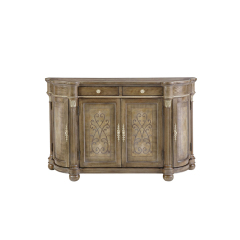 Aurelian Estate Bow-Front Classical Console | Luxury American Style Entryway Cabinet by EKAR FURNITURE,EKAR FURNITURE CO.,LTD,Aurelian Estate Bow-Front Classical Console | Luxury American Style Entryway Cabinet by EKAR FURNITURE,foshan furniture factory,custom Furniture factory,china furniture factory