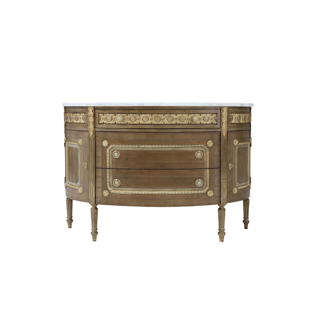 Belvedere Gilded Marquetry Sideboard | Luxury American Classical Entryway Console by EKAR FURNITURE,EKAR FURNITURE CO.,LTD,Belvedere Gilded Marquetry Sideboard | Luxury American Classical Entryway Console by EKAR FURNITURE,foshan furniture factory,custom Furniture factory,china furniture factory