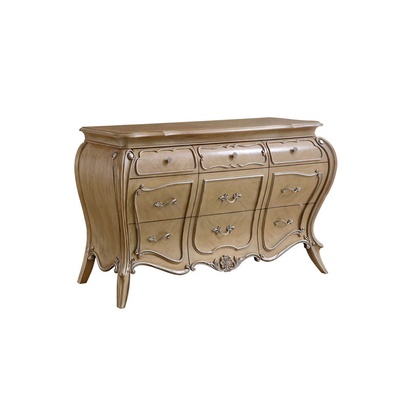 Marquesa Champagne Gilded Sideboard | Luxury American Classical Bombe Chest by EKAR FURNITURE,EKAR FURNITURE CO.,LTD,Marquesa Champagne Gilded Sideboard | Luxury American Classical Bombe Chest by EKAR FURNITURE,foshan furniture factory,custom Furniture factory,china furniture factory