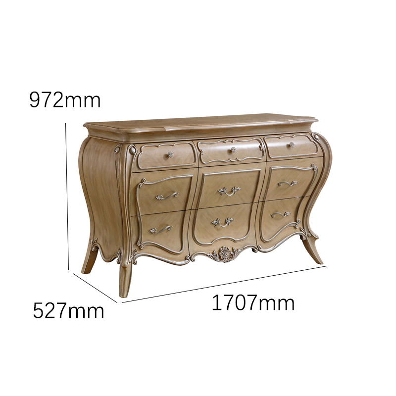Marquesa Champagne Gilded Sideboard | Luxury American Classical Bombe Chest by EKAR FURNITURE,EKAR FURNITURE CO.,LTD,Marquesa Champagne Gilded Sideboard | Luxury American Classical Bombe Chest by EKAR FURNITURE,foshan furniture factory,custom Furniture factory,china furniture factory