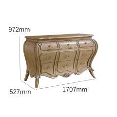 Marquesa Champagne Gilded Sideboard | Luxury American Classical Bombe Chest by EKAR FURNITURE,EKAR FURNITURE CO.,LTD,Marquesa Champagne Gilded Sideboard | Luxury American Classical Bombe Chest by EKAR FURNITURE,foshan furniture factory,custom Furniture factory,china furniture factory