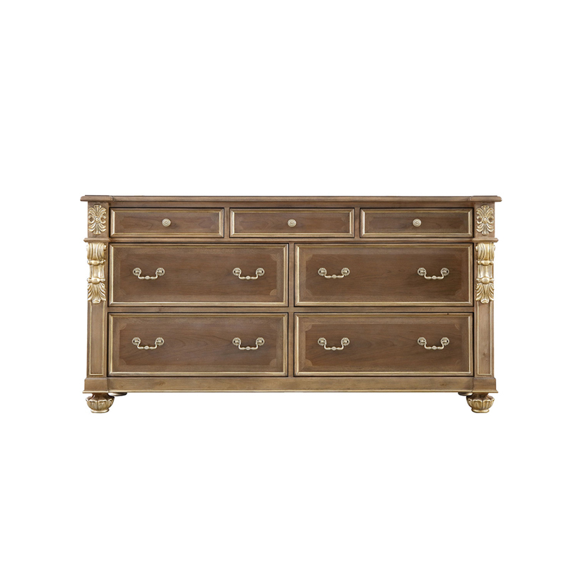 Regency Estate Classical American Sideboard | Luxury 7-Drawer Wood Buffet by EKAR FURNITURE,EKAR FURNITURE CO.,LTD,Regency Estate Classical American Sideboard | Luxury 7-Drawer Wood Buffet by EKAR FURNITURE,foshan furniture factory,custom Furniture factory,china furniture factory