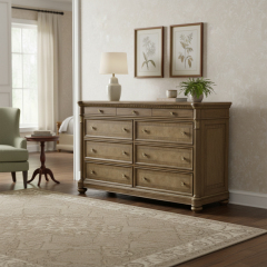 Aurelian Heritage Nine-Drawer Sideboard | Luxury American Classical Dresser by EKAR FURNITURE,EKAR FURNITURE CO.,LTD,Aurelian Heritage Nine-Drawer Sideboard | Luxury American Classical Dresser by EKAR FURNITURE,foshan furniture factory,custom Furniture factory,china furniture factory