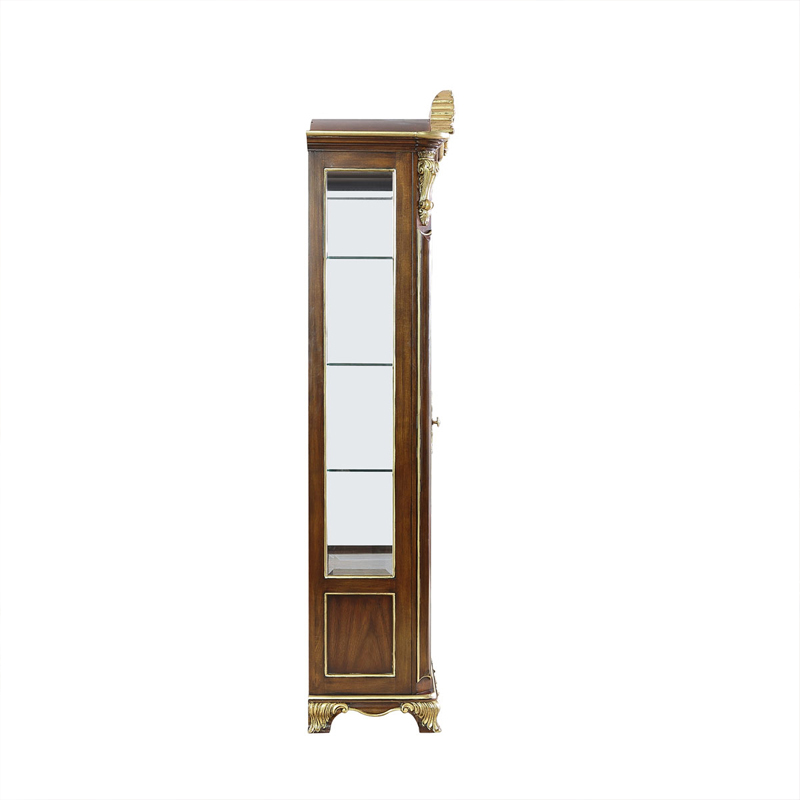 Monarch Mahogany Gilded Curio Cabinet | Luxury American Classical Wine Cabinet by EKAR FURNITURE,MY SHOP,Monarch Mahogany Gilded Curio Cabinet | Luxury American Classical Wine Cabinet by EKAR FURNITURE,foshan furniture factory,custom Furniture factory,china furniture factory