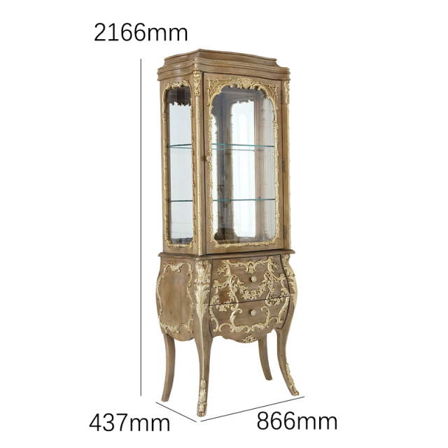 Seraphina Gilded Heritage Curio Cabinet | Luxury American Classical Wine Cabinet by EKAR FURNITURE,MY SHOP,Seraphina Gilded Heritage Curio Cabinet | Luxury American Classical Wine Cabinet by EKAR FURNITURE,foshan furniture factory,custom Furniture factory,china furniture factory