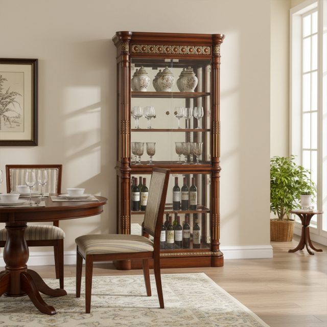 Imperial Regency Gilded Display Cabinet | Luxury American Classical Wine Hutch by EKAR FURNITURE,MY SHOP,Imperial Regency Gilded Display Cabinet | Luxury American Classical Wine Hutch by EKAR FURNITURE,foshan furniture factory,custom Furniture factory,china furniture factory