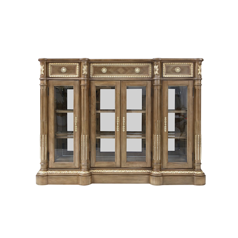 Palazzo Heritage Gilded Glass Sideboard | Luxury American Classical Wine Cabinet by EKAR FURNITURE,EKAR FURNITURE CO.,LTD,Palazzo Heritage Gilded Glass Sideboard | Luxury American Classical Wine Cabinet by EKAR FURNITURE,foshan furniture factory,custom Furniture factory,china furniture factory