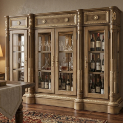 Palazzo Heritage Gilded Glass Sideboard | Luxury American Classical Wine Cabinet by EKAR FURNITURE,EKAR FURNITURE CO.,LTD,Palazzo Heritage Gilded Glass Sideboard | Luxury American Classical Wine Cabinet by EKAR FURNITURE,foshan furniture factory,custom Furniture factory,china furniture factory
