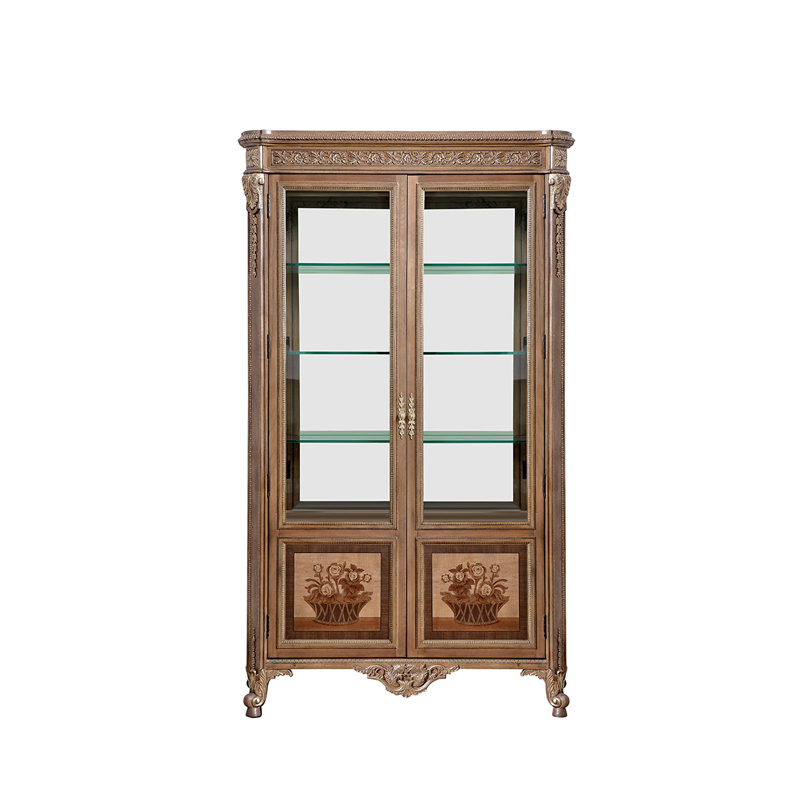 Florentine Floral Heritage Vitrine | Luxury American Classical China Cabinet by EKAR FURNITURE,EKAR FURNITURE CO.,LTD,Florentine Floral Heritage Vitrine | Luxury American Classical China Cabinet by EKAR FURNITURE,foshan furniture factory,custom Furniture factory,china furniture factory