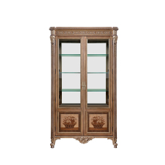 Florentine Floral Heritage Vitrine | Luxury American Classical China Cabinet by EKAR FURNITURE,EKAR FURNITURE CO.,LTD,Florentine Floral Heritage Vitrine | Luxury American Classical China Cabinet by EKAR FURNITURE,foshan furniture factory,custom Furniture factory,china furniture factory