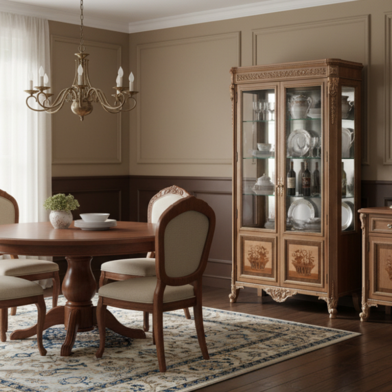 Florentine Floral Heritage Vitrine | Luxury American Classical China Cabinet by EKAR FURNITURE,EKAR FURNITURE CO.,LTD,Florentine Floral Heritage Vitrine | Luxury American Classical China Cabinet by EKAR FURNITURE,foshan furniture factory,custom Furniture factory,china furniture factory