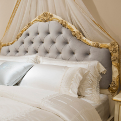 Versailles Sovereign Tufted Bed | Luxury American Classical Gilded Bedroom Set by EKAR FURNITURE,EKAR FURNITURE CO.,LTD,Versailles Sovereign Tufted Bed | Luxury American Classical Gilded Bedroom Set by EKAR FURNITURE,foshan furniture factory,custom Furniture factory,china furniture factory