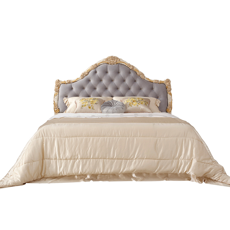 Versailles Sovereign Tufted Bed | Luxury American Classical Gilded Bedroom Set by EKAR FURNITURE,EKAR FURNITURE CO.,LTD,Versailles Sovereign Tufted Bed | Luxury American Classical Gilded Bedroom Set by EKAR FURNITURE,foshan furniture factory,custom Furniture factory,china furniture factory