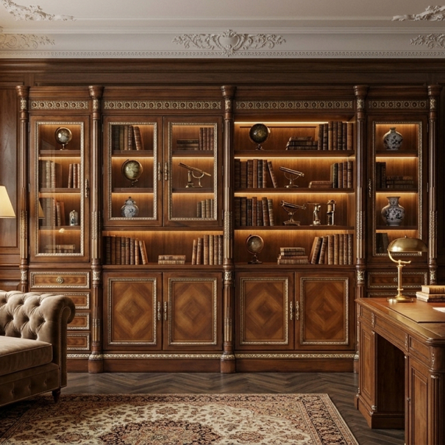 EKAR Furniture |Heritage Grandeur American Classical Library & Display Suite – Luxury Handcrafted Cabinetry,MY SHOP,EKAR Furniture |Heritage Grandeur American Classical Library & Display Suite – Luxury Handcrafted Cabinetry,foshan furniture factory,custom Furniture factory,china furniture factory