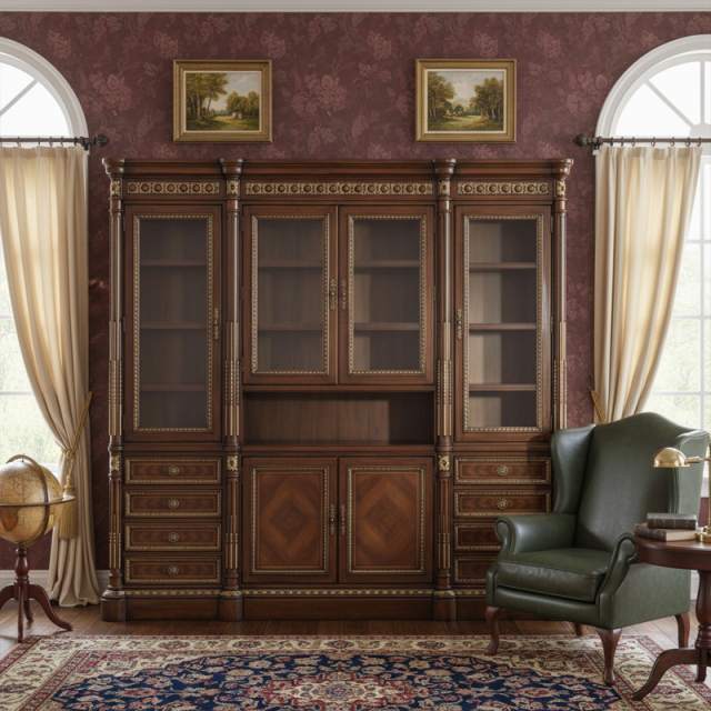 EKAR Furniture | Sovereign Manor Heritage Wine &amp; Display Cabinet – Luxury American Classical Cabinetry,EKAR FURNITURE CO.,LTD,EKAR Furniture | Sovereign Manor Heritage Wine &amp; Display Cabinet – Luxury American Classical Cabinetry,foshan furniture factory,custom Furniture factory,china furniture factory